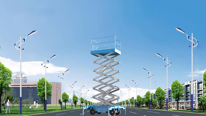 市政工程移动式升降机应用